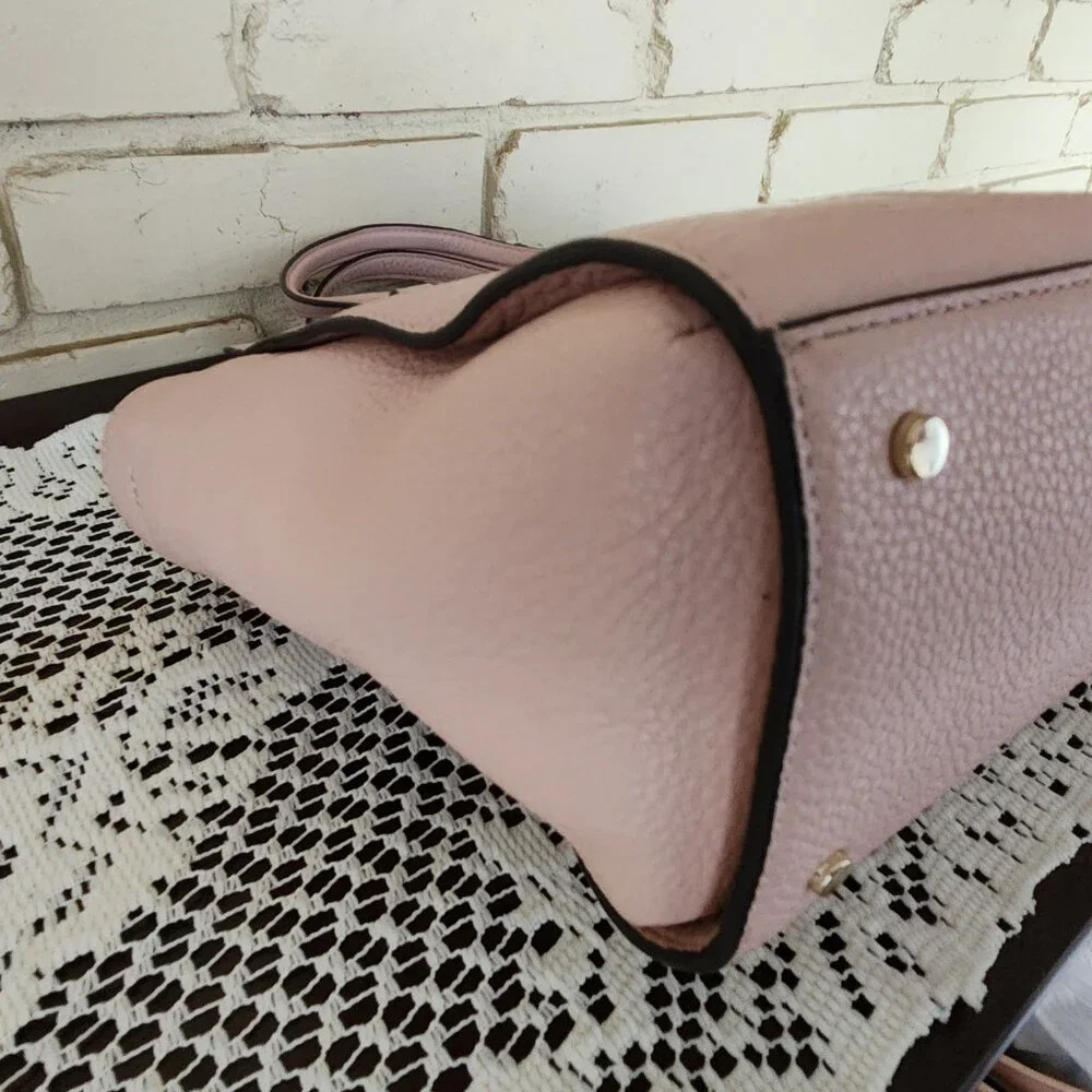 Euc Kate Spade NY Cedar Street Medium Pink Leather Shoulder Bag Purse